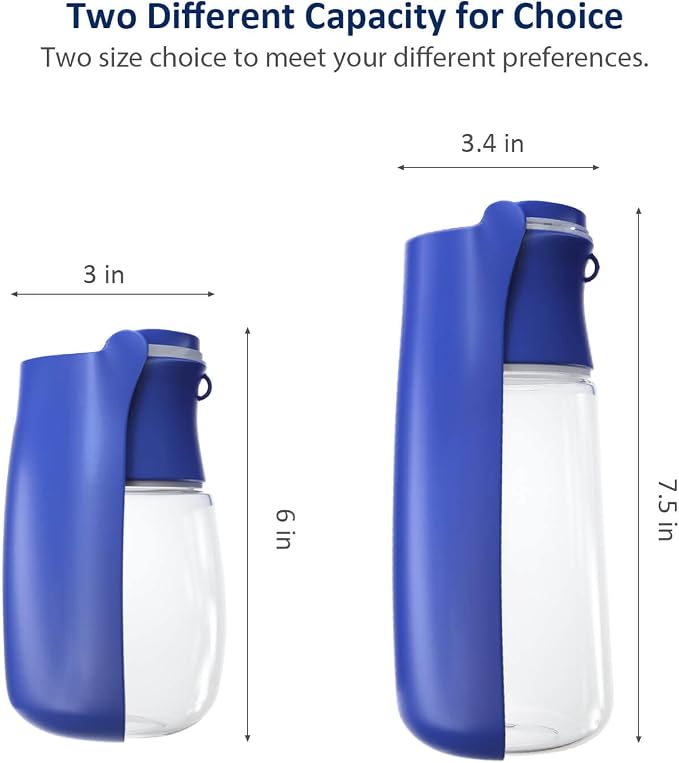 WePet Foldable Portable Dog Water Bottle Puppy Water Dispenser with Drinking Feeder, 19 OZ, High-Temperature Resistant Leak Proof for Pets Outdoor Walking, Hiking, Travel, Food Grade Plastic BPA Free - Image 4