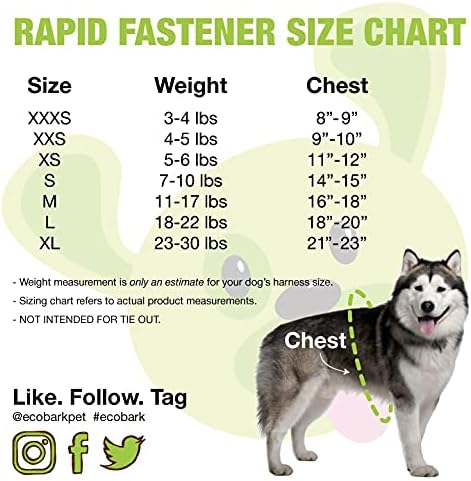 EcoBark Step in Dog Harness, Reflective Soft Padded Mesh Vest, XXS & XS | Eco Friendly Comfort Secure Halter, No Pull Adjustable Pet Vest, No Choke Puppy, Ultra Padded Harnesses, Small & Medium Dogs - Image 5