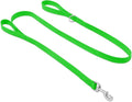 Waterproof Dog Leash with Double Handle, 6 FT Durable Odor-Proof Dog Leashes with Strong Aviation Aluminum Hooks Fits Small Medium or Large Dogs by KiddingPets