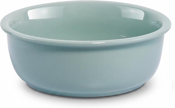 Ceramic Replacement Dog Bowl for Wordcam SS02 Model, 6.9"X2.6", Light Green | Food and Water Bowl Set, for Small Medium Cats, Pet Feeding Dishes for Dogs 20-35lbs, Thicker Ceramic, Anti-Skid, 28Oz/800ML by Wordcam