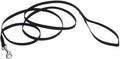 Coastal Pet Single-Ply Dog Leash - Sturdy Pet Leash - Comfortable & Stylish - Resists Fraying - Vibrant & Fade-Resistant Color - Black, 3/8" x 6' by CoastalPet