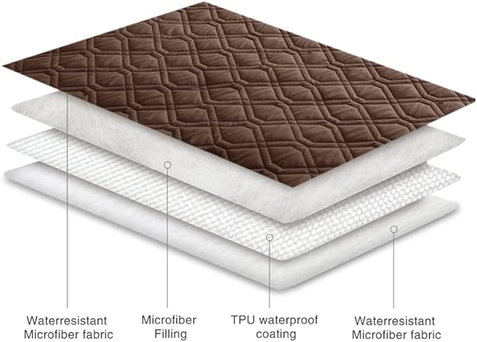 Ameritex Waterproof Blanket Reversible Dog Bed Cover Pet Blanket for Furniture Bed Couch Sofa - Image 3