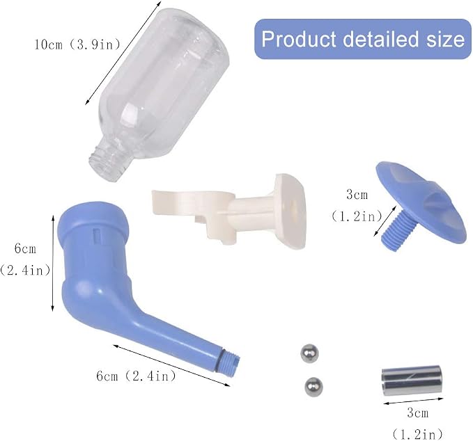 Andiker Dog Water Bottle for Crate, No-drip 350ml Dog Water Dispenser Adjustable and Detachable Installed on the Kennel Cage Water Bottle for Dogs and Puppy Drinking Water - Image 2