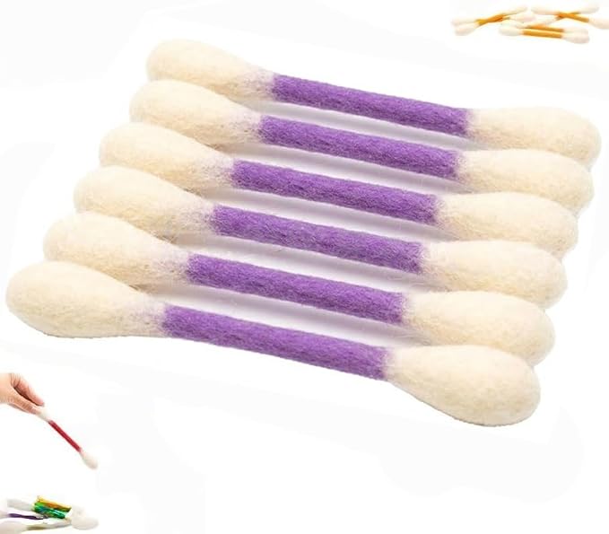 6 PCS Swabs Cat Toys with Catnip,Cat Qtip Toy,Cotton Swabs Cat Toys with Catnip,Durable for Chew,Interactive Kitty Kick Sticks for Cat Lovers Gift,Sturdy Teething Chew Toy (Purple;) - Image 9