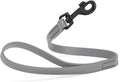Dogline Biothane Waterproof Dog Leash Strong Coated Nylon Webbing with Black Hardware Odor-Proof Easy to Clean High Performance for Small or Large Dogs Made in USA 2 ft Lead, Battleship Gray by Dogline