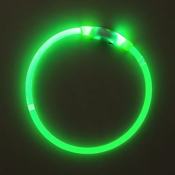 Light Up Dog Collar (Green 70cm) | USB Rechargeable LED Dog Collar for Night Walking, Cut-to-Fit Glowing Safety Collar for Small, Medium & Large Dogs - Image 9