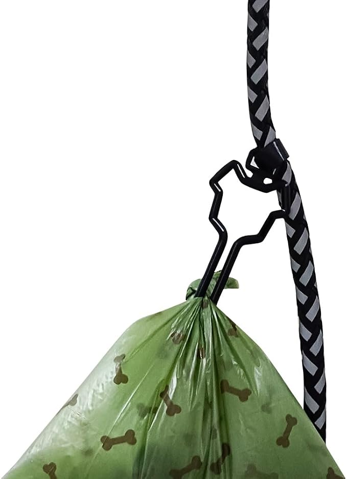 Dog Poop Bag Holder, Waste Bag Holder, Dog Poop Bag Carrier, Hand Free Holder (4 pack, Blue) - Image 5