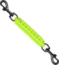 Dog Collar Safety Clip, Collar Companion, Handmade Backup Safety Strap, Double-Ended Clip Leash Connector, Suitable for Dog Harnesses, Prong, Pinch Collars (Fluoro Green, 1 Pack) by Unknown
