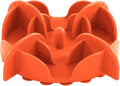 Jaoul Slow Feeder Dog Bowls Insert for Large Breed, 7 Inch Cuttable Slow Feeder Insert with 32 Octopus Suction Cups for Medium Large Size Dog Food Bowl (X-Large, Orange) by Jaoul