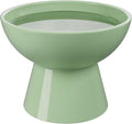 LoeJan Elevated Cat Food and Water Bowls Set, Extra Wide and Raised Ceramic Bowls, Anti-Vomit Whisker-Free Pressure Cat Feeder for Kittens to Adult Cats and Small Dogs by LoeJan