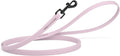 Dogline Biothane Waterproof Dog Leash Strong Coated Nylon Webbing with Black Hardware Odor-Proof Easy to Clean High Performance for Small or Large Dogs Made in USA 4 or 6 ft Lead, Pastel Purple by Dogline