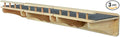 SHENGOCASE 47.2" x 11.8" Natural Solid Wood Wall Mounted Cat Shelves, Superhighway Walkway Balcony with Guardrail Wall Furniture, Steps Stairs, Perch by SHENGOCASE