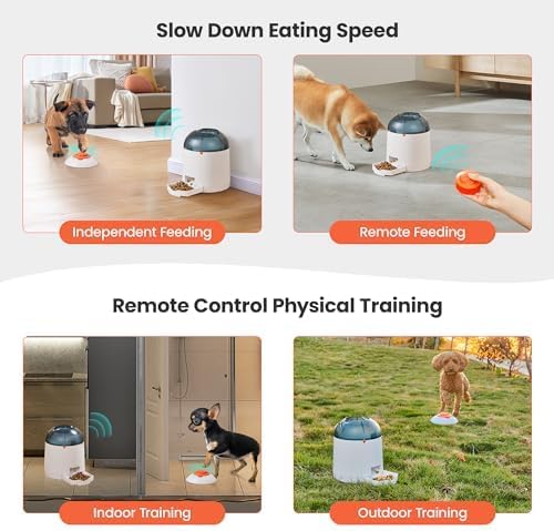 Potaroma Dog Puzzle Feeder Toy, Interactive IQ Training | Electronic Treat Dispenser, Automatic Rechargeable With Remote for Food Dispensing, All Breeds, 280ml Capacity - Image 6