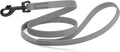 Dogline Biothane Waterproof Dog Leash Strong Coated Nylon Webbing with Black Hardware Odor-Proof Easy to Clean High Performance for Small or Large Dogs Made in USA 4 or 6 ft Lead, Battleship Gray by Dogline