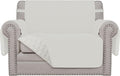 Easy-Going Oversized Chair Sofa Slipcover Reversible Sofa Cover Water Resistant Couch Cover Furniture Protector Cover with Elastic Straps for Pets Dog (Oversized Chair, Ivory/Ivory) | Machine Washable Slipcover For Dogs, Water Resistant Furniture Mat F... by Easy-Going
