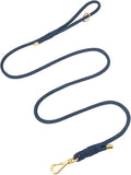 5FT Dog Leash 5/16 inch Puppy Cat Rope Lead | Prussian Blue, with Anti-tangle Swivel Clip, Comfortable Non-slip Grip Handle, Ideal for Daily Walks, for Small Medium Dogs by Sunraymascota
