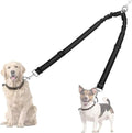 AUTOWT Double Dog Leash, No Tangle 360°Swivel Rotation Reflective Lead Attachment Adjustable Length Dual Two Dogs Lead Splitter, Comfortable Shock Absorbing Walking Training for 2 Dogs by AUTOWT