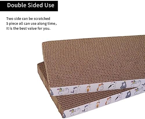 10 Packs cat Scratcher Toys Reversible Scratching Post Board for Indoor Cats Cardboard pad Sleep Play and Grind Claws - Image 3
