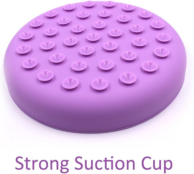 Slow Feeder Bowls for Dogs and Cats, 7.9inch Slow Down Bowl with Suction Cups, Puzzle Pet Bowls Non-Slip Design Dishwasher Microwave Safe (Purple) - Image 4