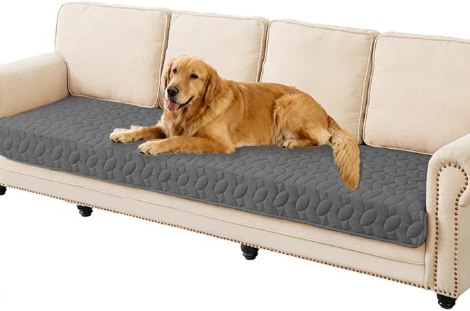 Ameritex Waterproof Pet Bed Cover Anti-Slip Dog Bed Blanket for Sofa and Furniture Waterproof New Pattern Design (Darkgrey, 30x80 Inch (Pack of 1)) by Ameritex