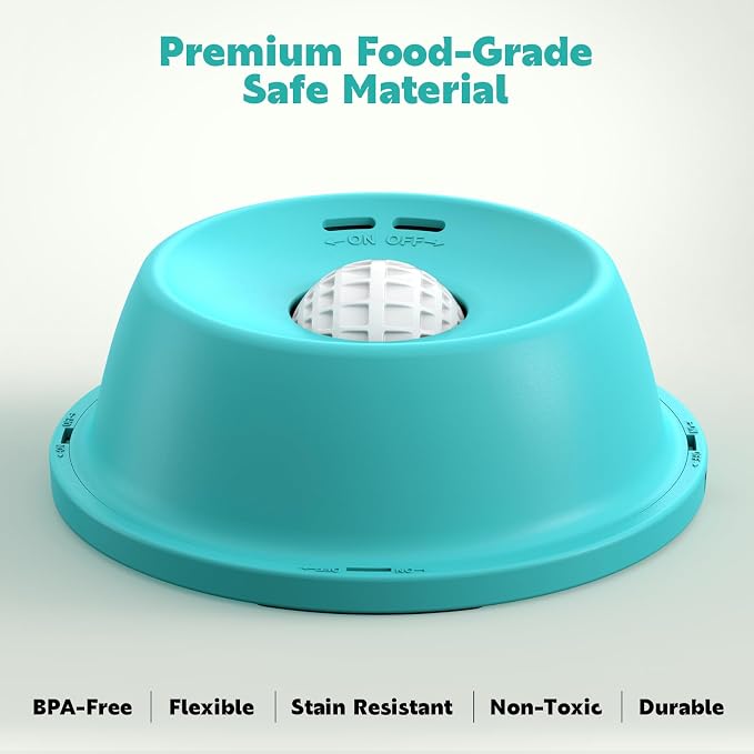 Slow Feeder Dog Licking Bowl, Anti-Removal Ball Liquid Feeding Bowl, No-Spill Leak-Proof & Jam-Free Rolling, Food-Grade Detachable Design, 10oz Capacity for Large Medium Small Dogs and Cats - Image 9