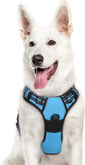 Eagloo Dog Harness for Large Dogs, No Pull Pet Vest with 2 Leash Clips | No Choke with Handle, Adjustable Comfort Fit, Reflective Strips, Easy Walking Control, Sky Blue, X-Large by GoExplorewithEagloo