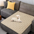 Tcksstex Waterproof and Non-Slip Dog Bed Cover and Pet Blanket Sofa Pet Bed Mat ，car Incontinence Mattress Protectors Furniture Couch Cover for Most Cats Dogs, Pets（40x50-Beige） by TcksstexFauxFurDogBedCover
