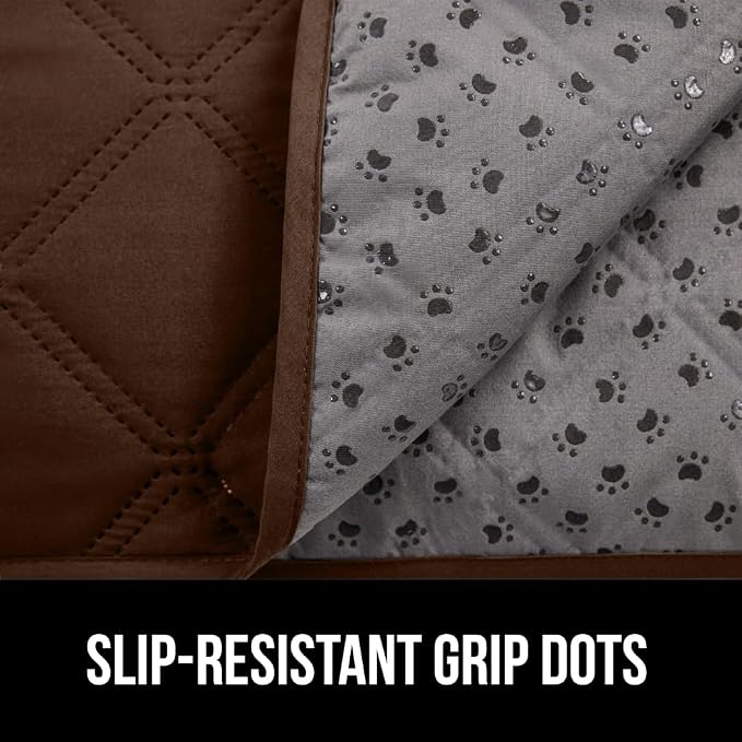 GORILLA GRIP® Waterproof Dog Blanket, Couch Cover for Dogs 82x102 Chocolate | Silicone Grip Backing, Washable, Leakproof, Protects Sofa, Sectional, Bed, Crate, Car and RV, Senior Pet Essential - Image 4