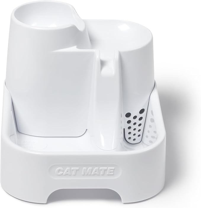 Cat Mate Genuine Pet Fountain 3-Level Fountain, Polymer-Carbon Filter, Super-Quiet Isolated Pump System… - Image 4