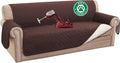 Turquoize 100% Waterproof Sofa Covers Couch Cover Sofa Cover for Dogs Couch Protector Triple Non-Slip Sofa Slipcover for 3 Cushion Couch Furniture Protector for Pets, Kids,Dog (XL Sofa 78", Brown) by Turquoize
