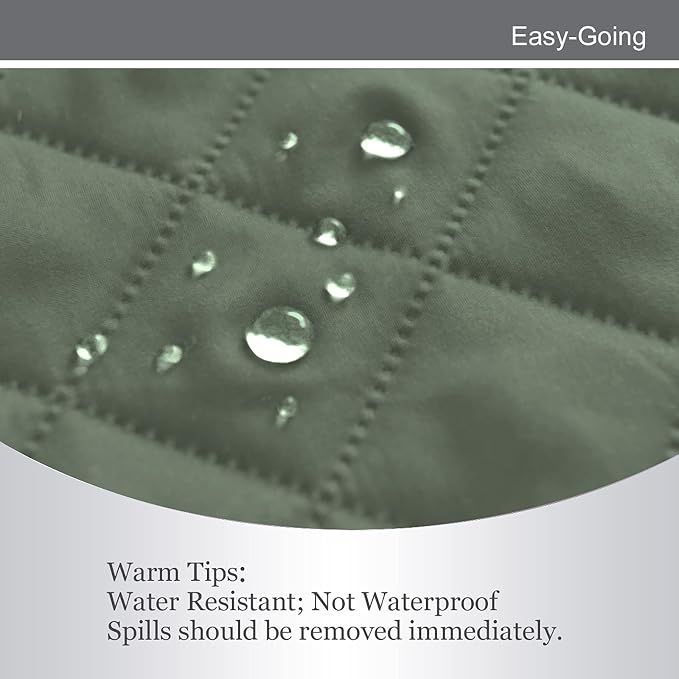 Easy-Going Reversible Couch Cover, Oversized Chair, Greyish Green/Beige | Machine Washable Slipcover For Dogs, Water Resistant Furniture Mat For Living Room, Non-Slip Sofa Cover, Pet Friendly - Image 4
