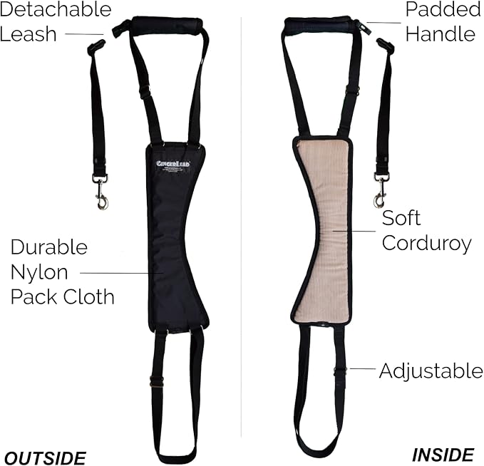 Dog Support Sling Rear Leg Harness, SM Male, Machine Wash & Dry | Fits Small to Medium Size Pets or Larger Barrel-Chested Breeds like Boxers, Bullies. Male Dachshunds use XS Size. Made in USA - Image 4