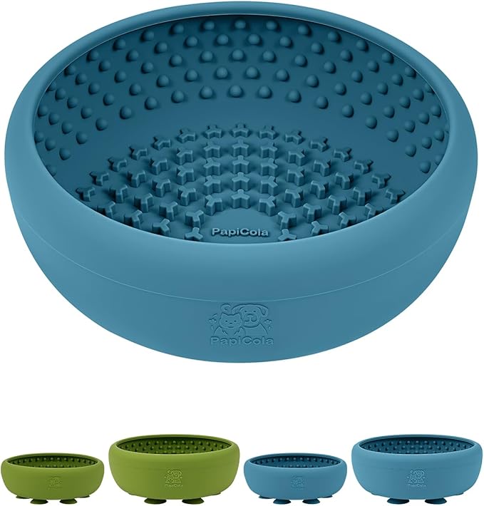 Dog Lick Bowl for Dogs S, Lick Mat, Dog Slow Feeder | Strong Suction Base, BPA-Free Silicone, Freeze Licking Bowl for Anxiety Relief, Enrichment & Distraction, Dishwasher Safe by PapiCola