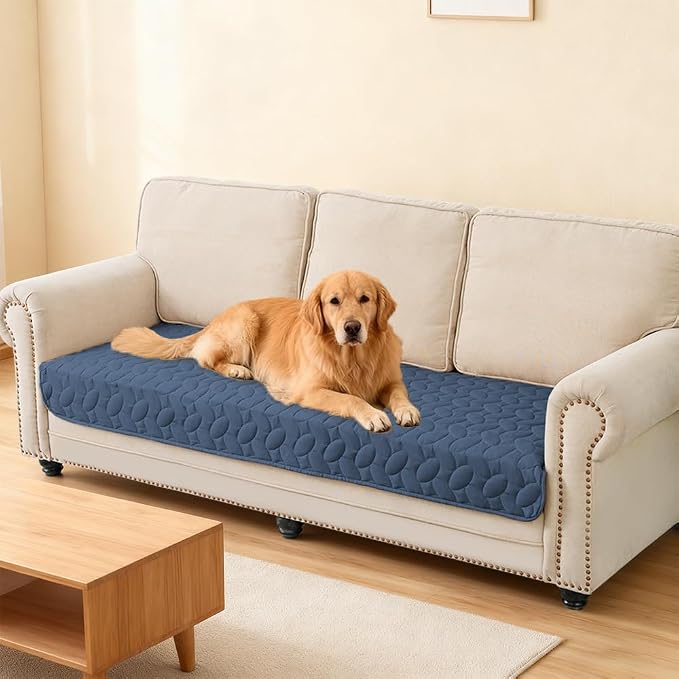Ameritex Pet Bed Cover Dog Bed Blanket for Sofa and Furniture Waterproof New Pattern Design (30x70 Inch, Navyblue) - Image 6