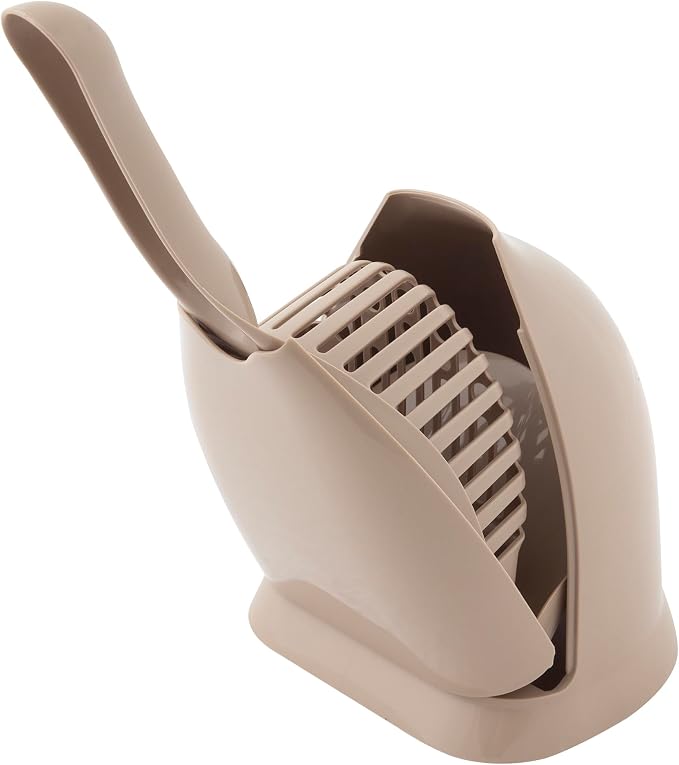 Petmate Scoop N' Hide Cat Litter Scoop with Discreet Holder; Titanium by Petmate