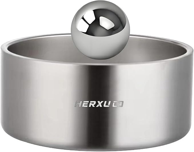 Stainless Steel Dog Food Slow Feeder Ball - 2.5in - Slows Fast Eating, Fun Feeding for All Dogs - Durable, Smooth (Small) - Image 9