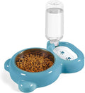 Dog Bowls, Cat Food and Water Bowl Set with Water Dispenser and Stainless Steel Bowl for Cats and Small Dogs - Blue by Azwraith