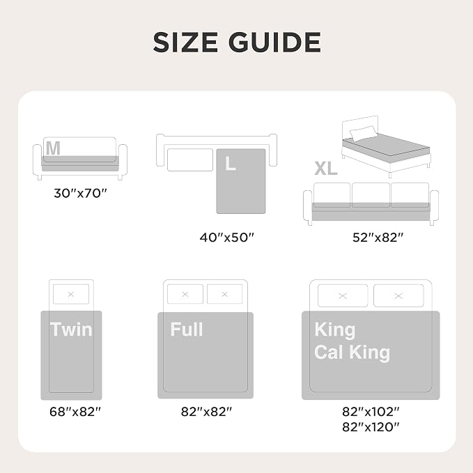 Bedsure Waterproof Bed Cover for Bed and Dogs Quick Drying, 82x82IN | Waterproof Blanket Washable for Large Dogs Queen Bed Cozy, Lightweight Furniture Protector for Pet Cat, Ash Grey - Image 7
