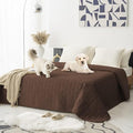 Tcksstex Waterproof and Anti-Slip Dog Bed Cover and Pet Blanket Sofa Pet Bed Mat ，car Incontinence Mattress Protectors Furniture Couch Cover for Most Cats Dogs, Pets（82x102-Chocolate） by TcksstexFauxFurDogBedCover