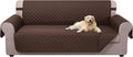 U-NICE HOME Large Sofa Cover Reversible Couch Cover for Dogs, Chocolate | 78''Oversized, Washable, Pet Friendly, Elastic Straps, Water Repellent, Furniture Protector Mat for 3 Cushion Couch by U-NICEHOME