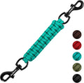 PetBonus Dog Collar Safety Clip, Handmade Prong Collar to Harness Connector | Dog Leash Backup Safety Strap, Escape Proof, Double Ended Clasp, Lead Connector for Pinch Collar, Harness (Turquoise) by Petbonus