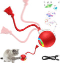 Moving Pet Ball, Cat String Toy for Indoor Cats & Small Dogs | juguetes para gatos|chirping bird cat toy|motion activated cat toy|cat toys for bored indoor adult cats by Unknown