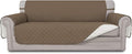 Easy-Going Reversible Couch Cover, 3 Cushion Sofa, X-Large, Camel/Ivory | Machine Washable Slipcover For Dogs, Water Resistant Furniture Mat For Living Room, Non-Slip Sofa Cover, Pet Friendly by Easy-Going