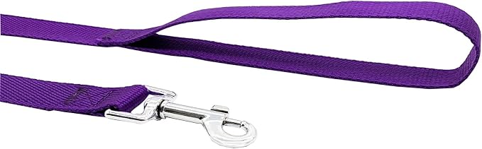 Nylon Training Dog Leash for Small Medium Large Dogs, 15ft 20ft 30ft 50ft Long Leash Dog/Puppy Lead for Obedience Recall Training, Camping (1" x 50ft, Purple) - Image 3
