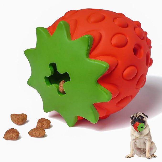 MewaJump Dog Rubber Chew Toys,Treat Food Dispensing Toy Puzzle Toys Ball by MEWAJUMP
