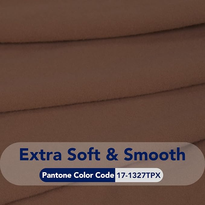 PureFit Stretch Couch Covers for Sofa Large Sofa Slipcovers Brown | 1-Piece Sofa Cover Washable Soft Couch Protector, Couch Slipcover with Non Skid Foam and Elastic Bottom for Kids, Dogs - Image 5