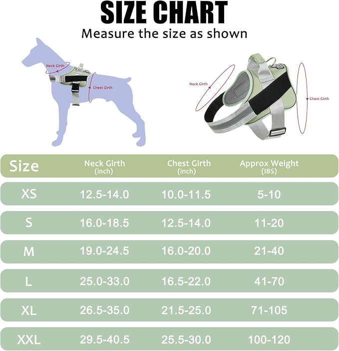 Dog Harness, No-Pull Reflective Dog Vest, Breathable Adjustable Pet Harness with Handle for Outdoor Walking - No More Pulling, Tugging or Choking - Image 4