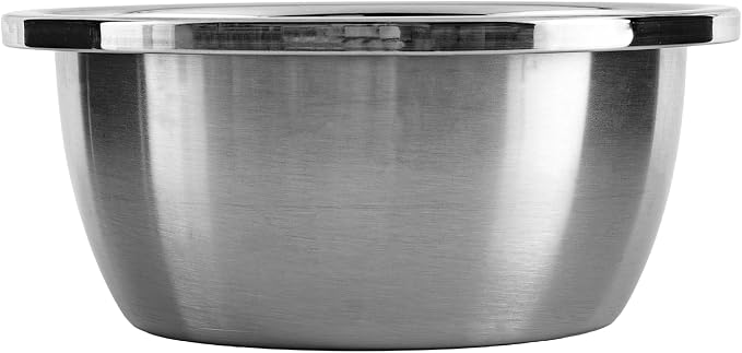 Dog Bowl, Stainless Steel for Mid-Large Breeds, 8 x 3.6in, 64-oz Capacity | 8-inch Diameter, Replacement Food Feeder Bowl, Clean Stainless, SUS 304 by ZPirates