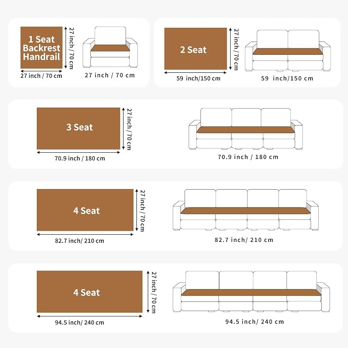 Couch Covers for Dogs, Pet Couch Covers for Recliner, Couchs Protector for Dogs, Sofa Cover for Pets Washable, Dog Cover for Couch, Velvet Couchs Protector for Pets(1PC,Khaki,27.6"×27.6") - Image 4
