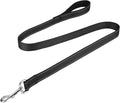 FunTags Reflective Nylon Dog Leash for Small & Medium Dogs, 4FT Training | Comfortable Padded Grip, Stay Safe at Night, 360° Anti-Tangle Swivel, for Dog Parks & Trails, Black by FUNSTARTSHERE